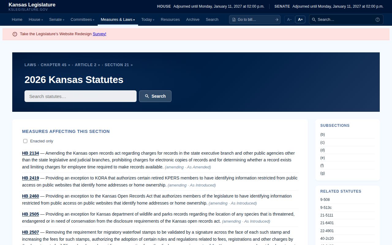 Kansas law for Norton County booking and mugshot records